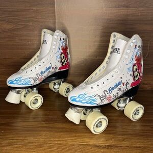 Broken Promised Roller Skates Womens Scorpion Skull Snake 7 graphic tattoo punk